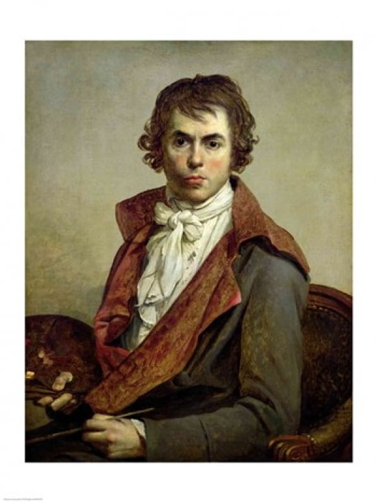 Posterazzi Self Portrait 1794 Canvas Art - Jacques-Louis David (24 x 36)