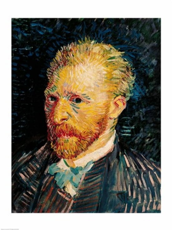 Posterazzi Self Portrait 1887 Canvas Art - Vincent Van Gogh (24 x 36)