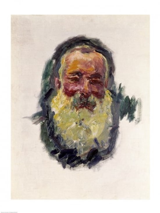 Posterazzi Self Portrait 1917 Canvas Art - Claude Monet (24 x 36)