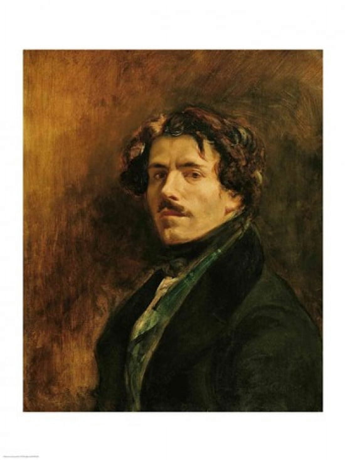 Posterazzi Self Portrait c1837 Canvas Art - Eugene Delacroix (24 x 36)