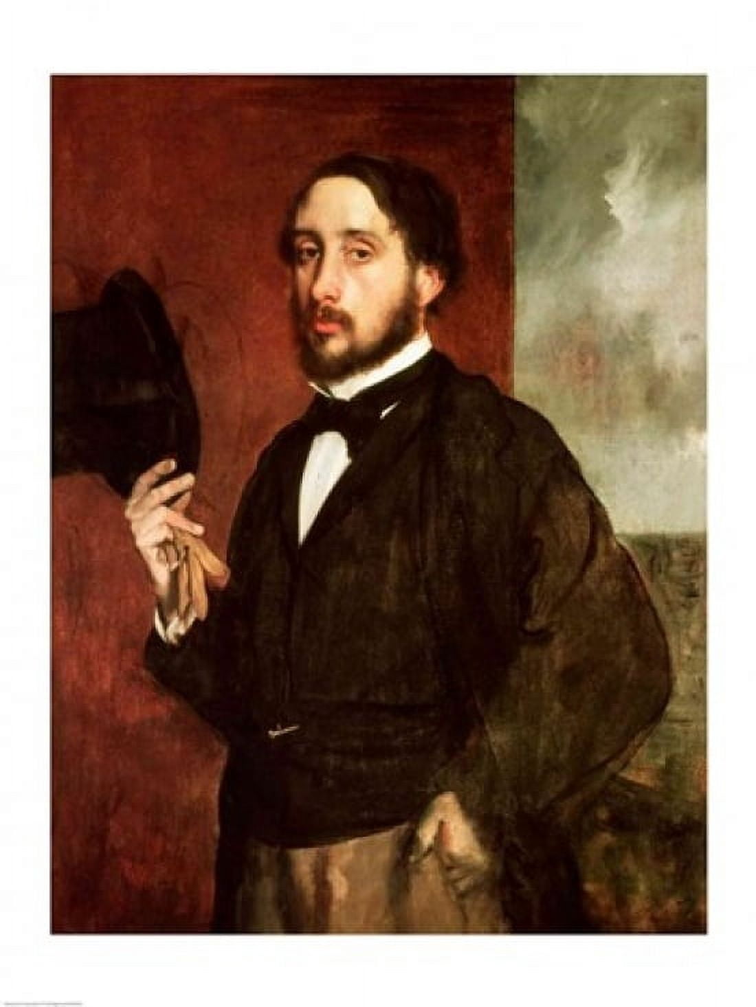 Posterazzi Self portrait Canvas Art - Edgar Degas (24 x 36)