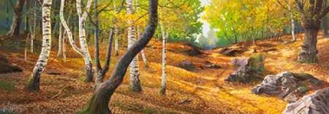 Posterazzi Sentiero nel bosco Canvas Art - Adriano Galasso (24 x 48)