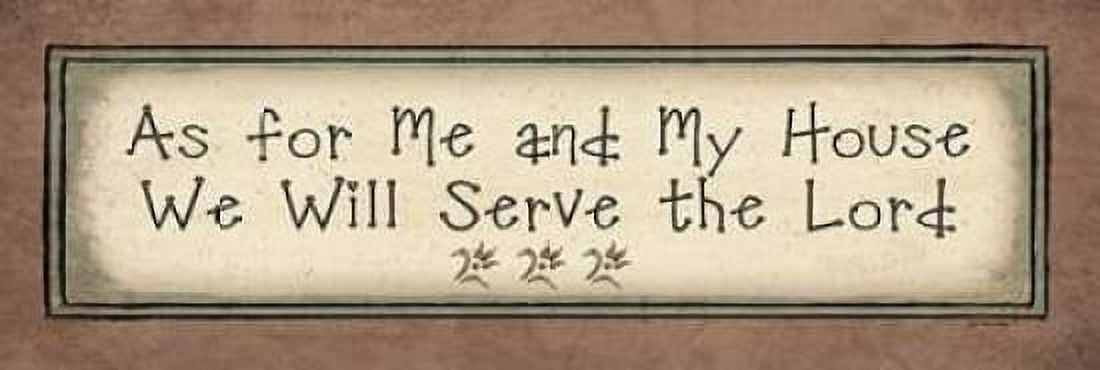 Posterazzi Serve the Lord Canvas Art - Jo Moulton (12 x 36)