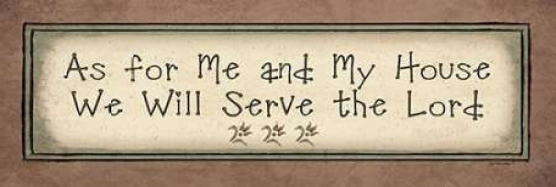 Posterazzi Serve the Lord Canvas Art - Jo Moulton (8 x 24)