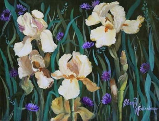 Posterazzi Shades of Peach Irises Canvas Art - Cheri Wollenberg (22 x 28)