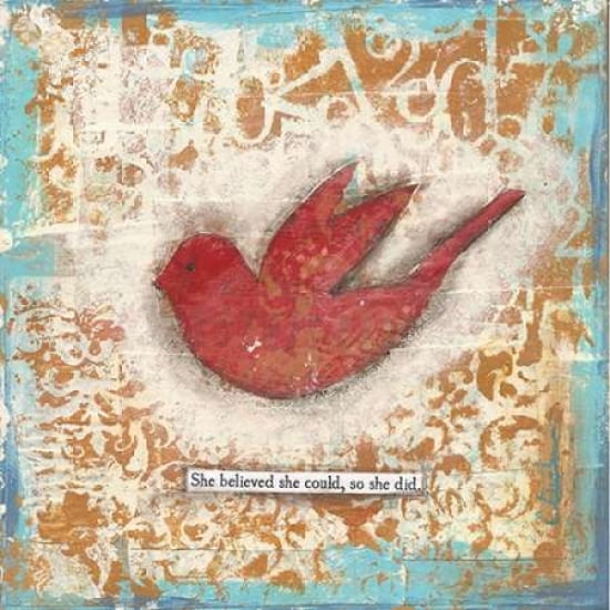 Posterazzi She Believed Canvas Art - Cassandra Cushman (24 x 24)