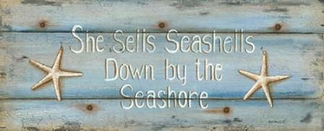 Posterazzi She Sells Seashells Canvas Art - Kim Lewis (24 x 48)