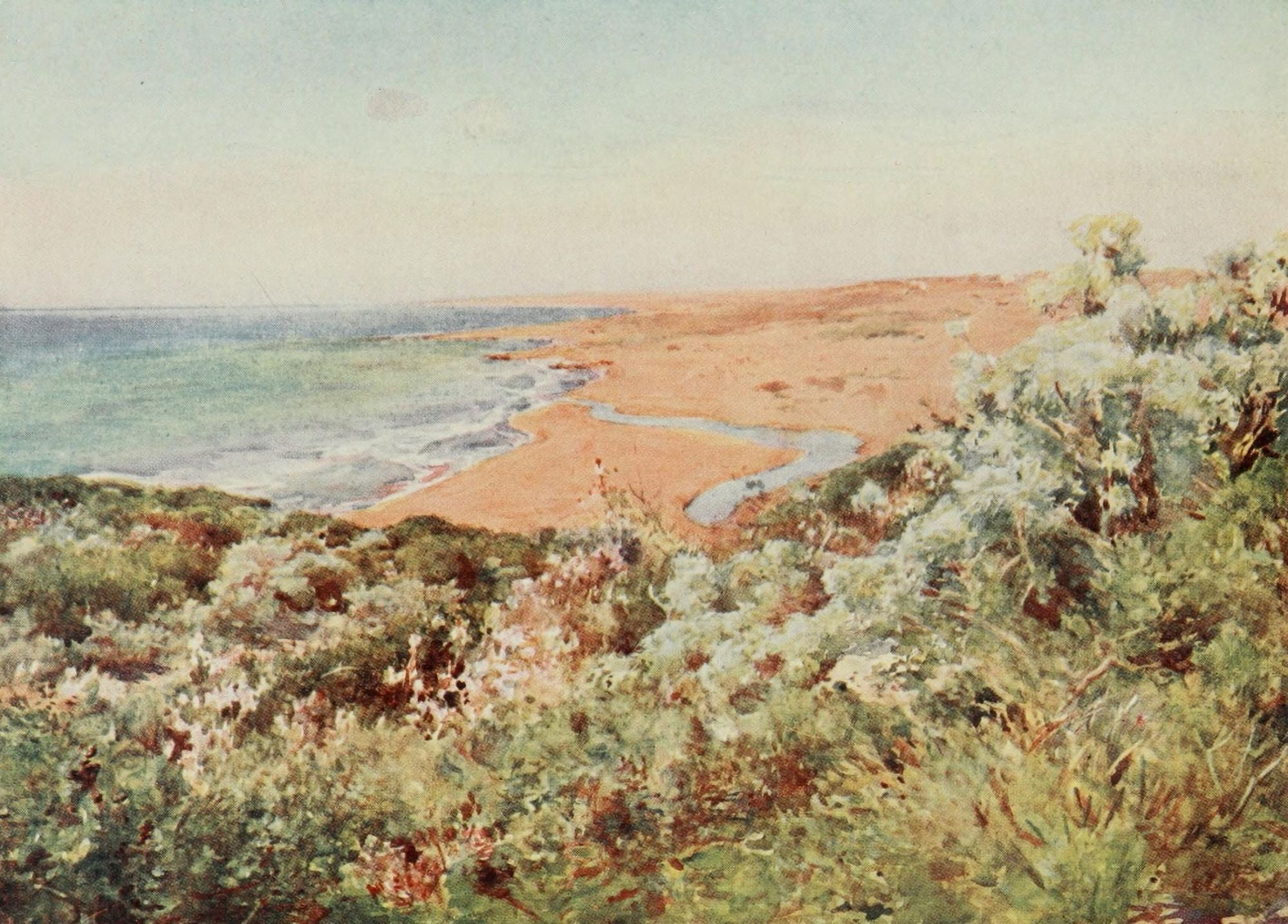 Posterazzi Sicily 1911 Sea-coast at Selinunte Canvas Art - Alberto Pisa (24 x 36)
