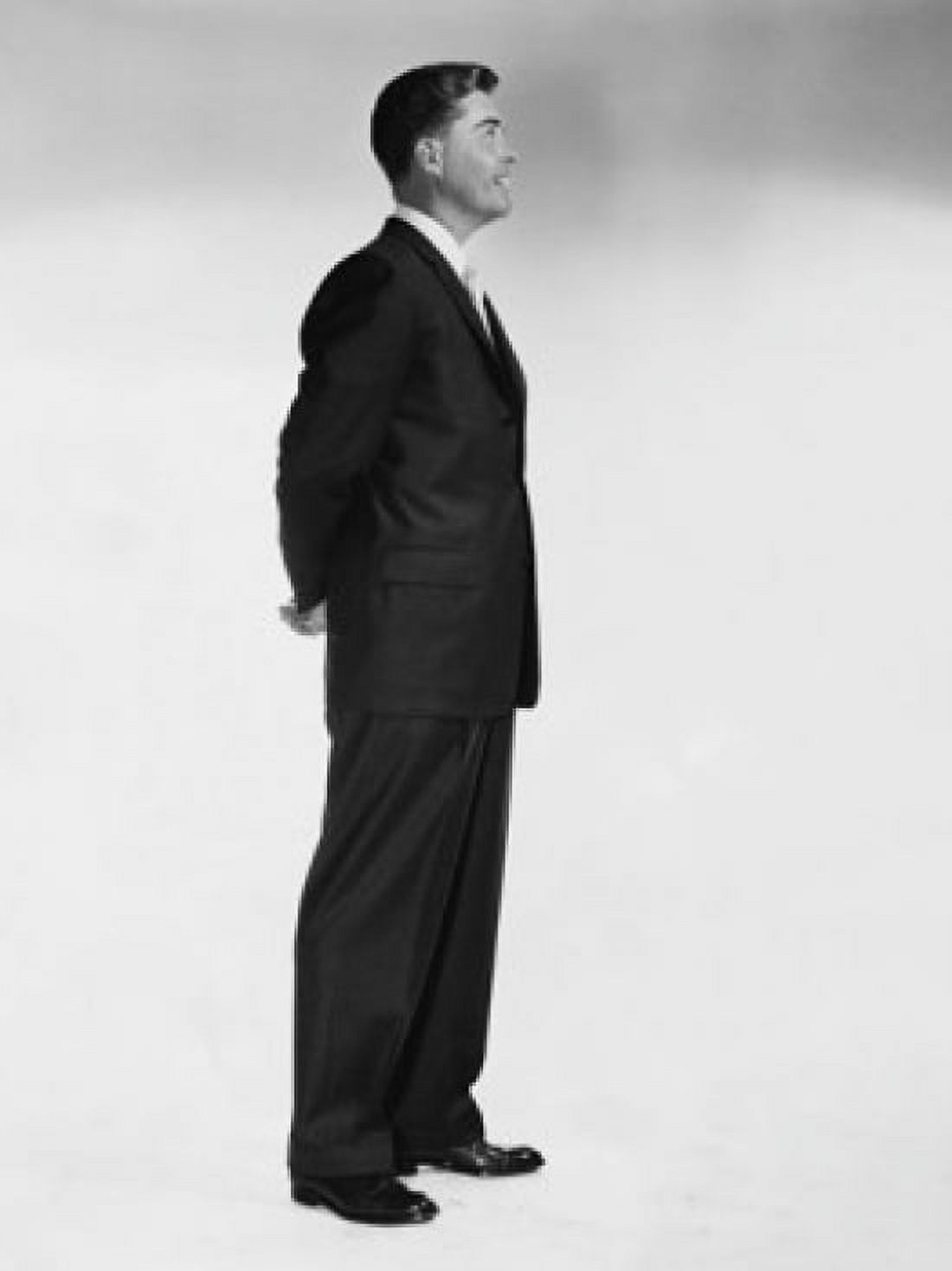 Posterazzi Side profile of a businessman smiling Canvas Art -  (24 x 36)