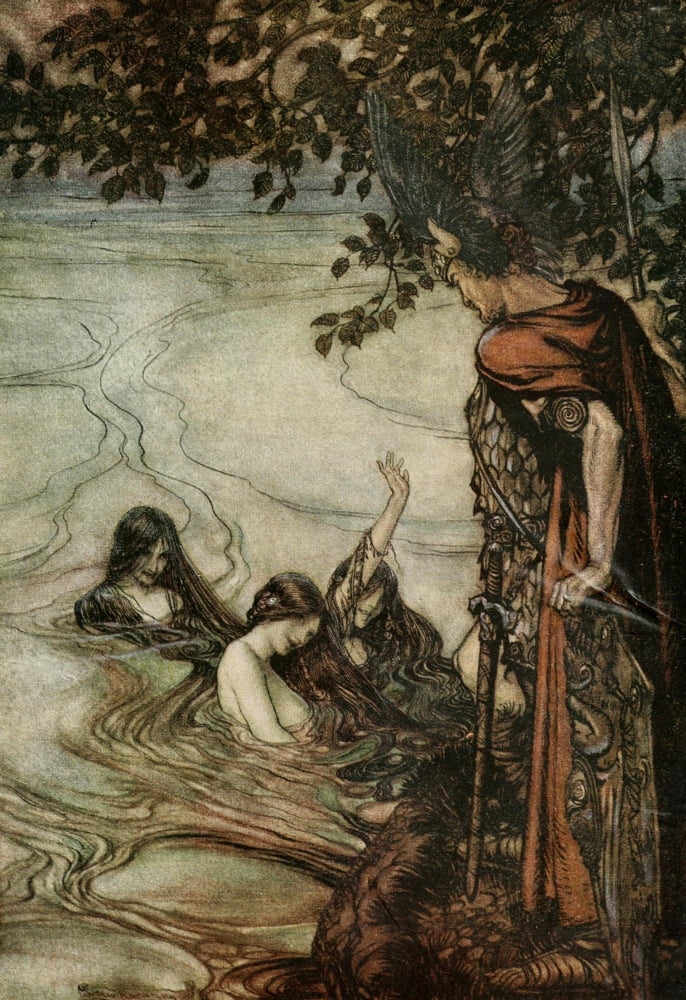 Posterazzi Siegfried 1924 Gaily we laugh Canvas Art - A Rackham (24 x 36)