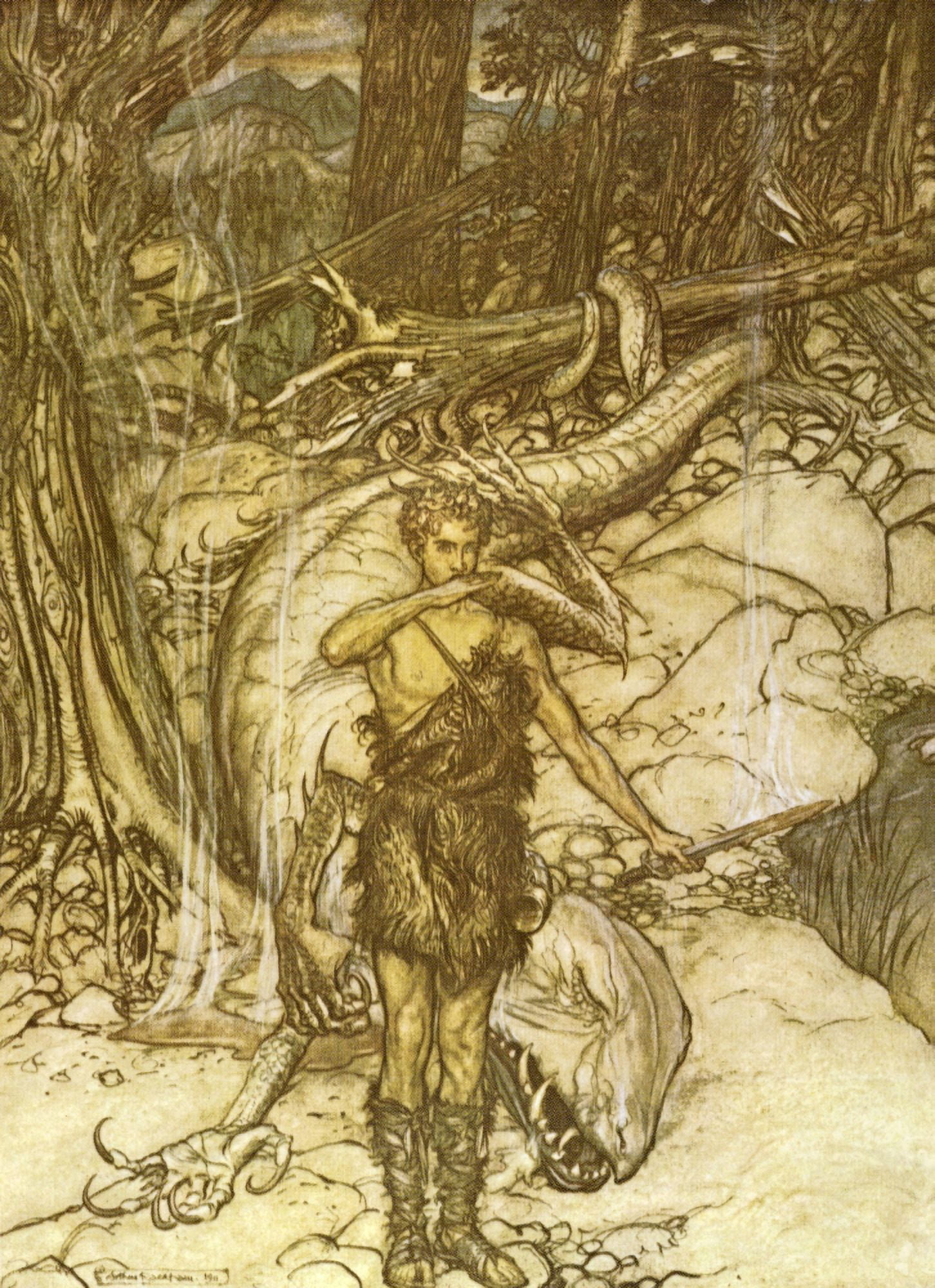Posterazzi Siegfried 1924 Siegfried Canvas Art - A Rackham (24 x 36)
