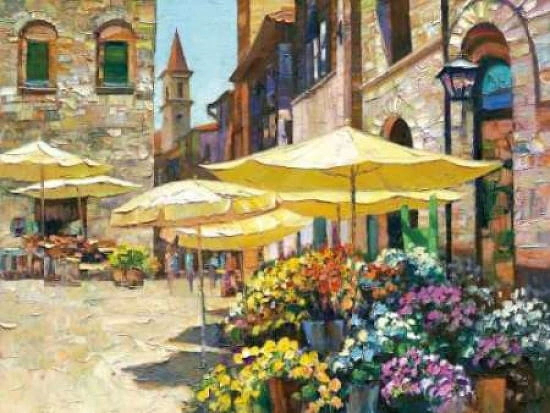 Posterazzi Siena Flower Market Canvas Art - Howard Behrens (18 x 24)
