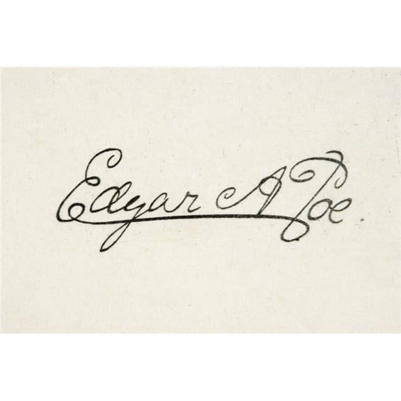 Posterazzi  Signature of Edgar Allan Poe 1809 To 1849 American Writer Poster Print - Large - 34 x 22