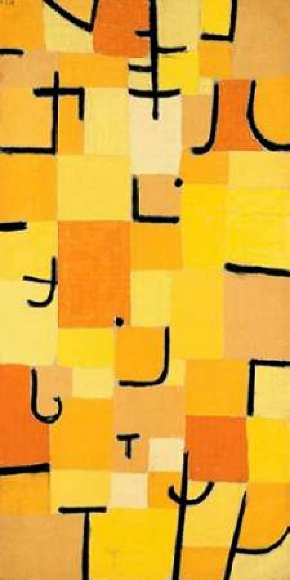 Posterazzi Signs in Yellow Canvas Art - Paul Klee (24 x 48)