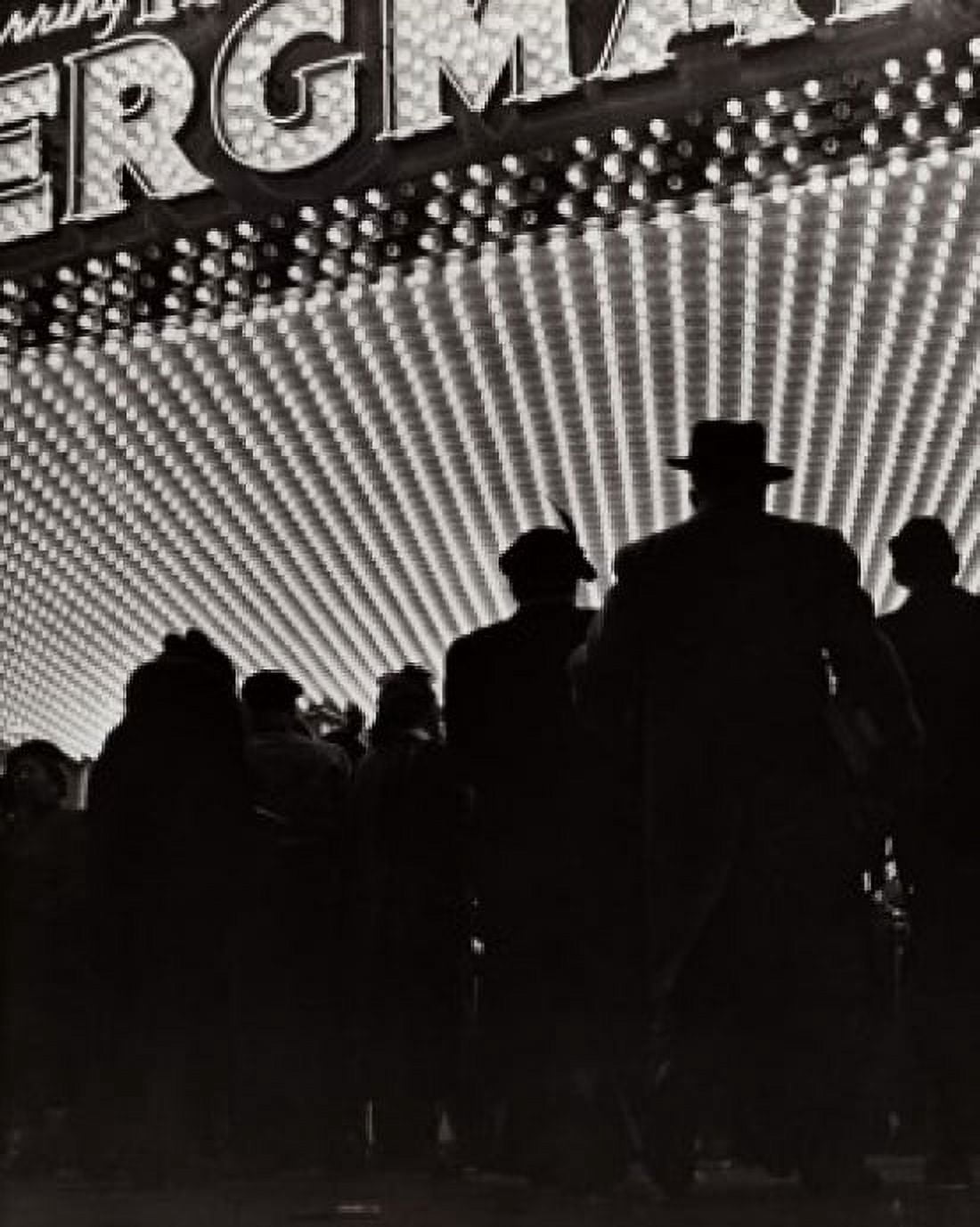 Posterazzi Silhouette of a group people standing outside a theater Canvas Art -  (24 x 36)