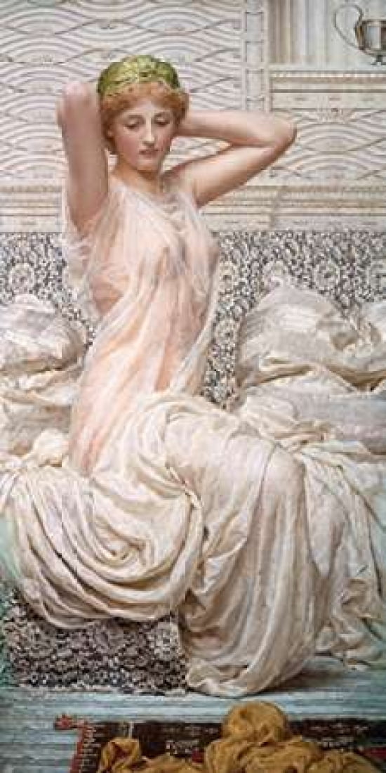 Posterazzi Silver Canvas Art - Albert Joseph Moore (10 x 20)