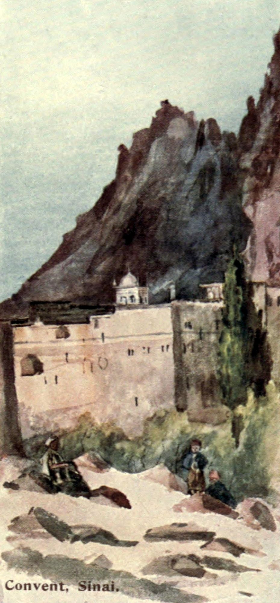 Posterazzi Sinai & Petra 1907 Convent at Sinai Canvas Art - Frances M Hornby (24 x 36)