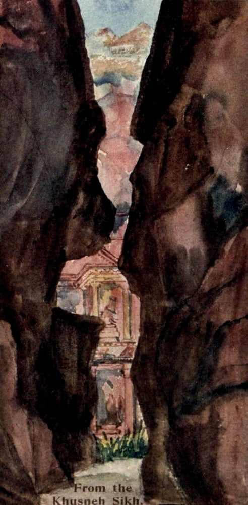 Posterazzi Sinai & Petra 1907 From the Khusneh Sikh Canvas Art - Frances M Hornby (24 x 36)
