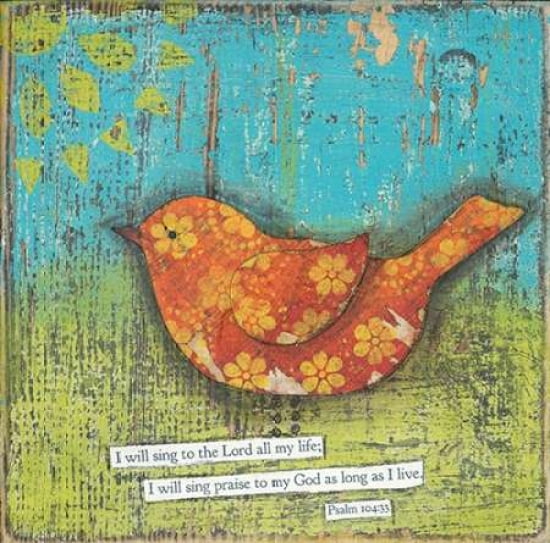 Posterazzi Sing Praise to my God Canvas Art - Cassandra Cushman (24 x 24)