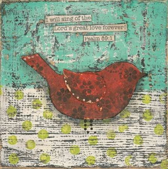 Posterazzi Sing of the Lords Great Love Canvas Art - Cassandra Cushman (24 x 24)