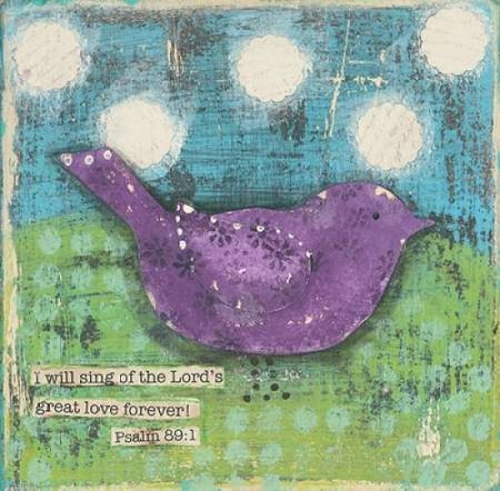 Posterazzi Sing of the Lords Great Love Canvas Art - Cassandra Cushman (24 x 24)