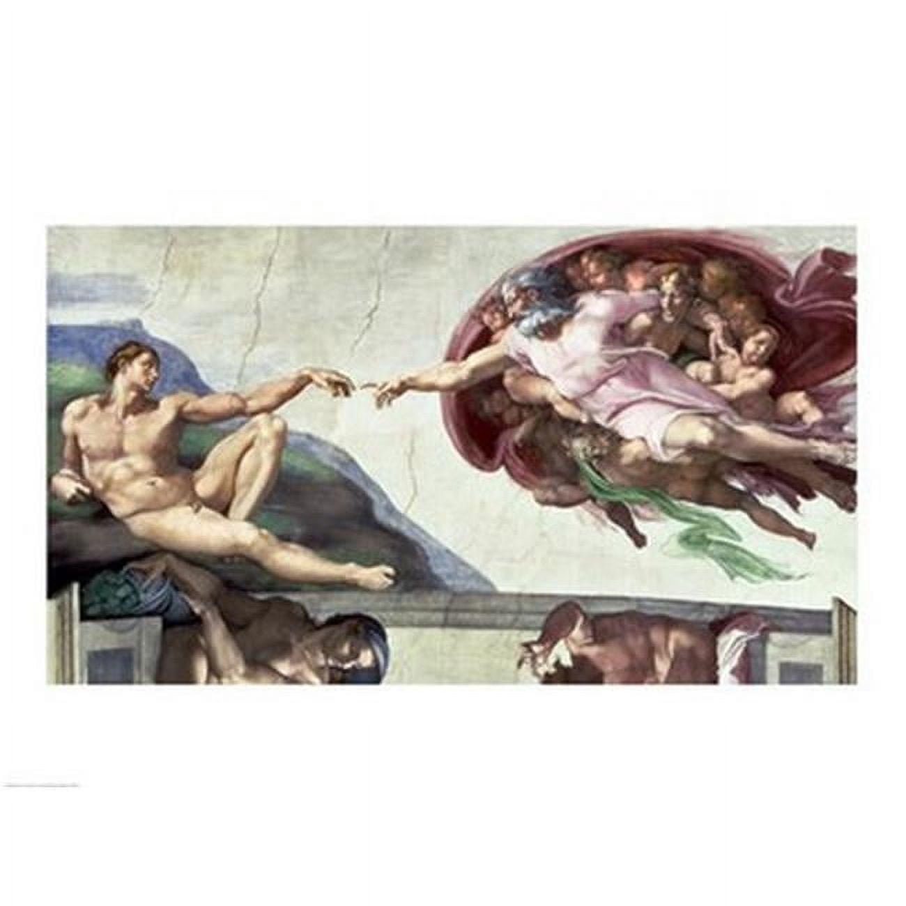 Posterazzi Sistine Chapel Ceiling 1508-12 The Creation of Adam 1511-12 ...