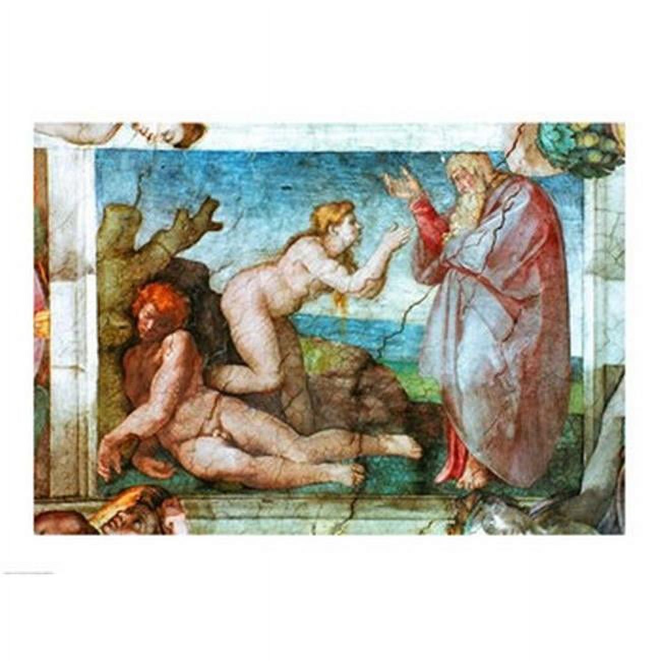 Posterazzi  Sistine Chapel Ceiling Creation of Eve with Four Ignudi 1511 Poster Print by Michelangelo Buonarroti - 24 x 18 in. - image 1 of 1