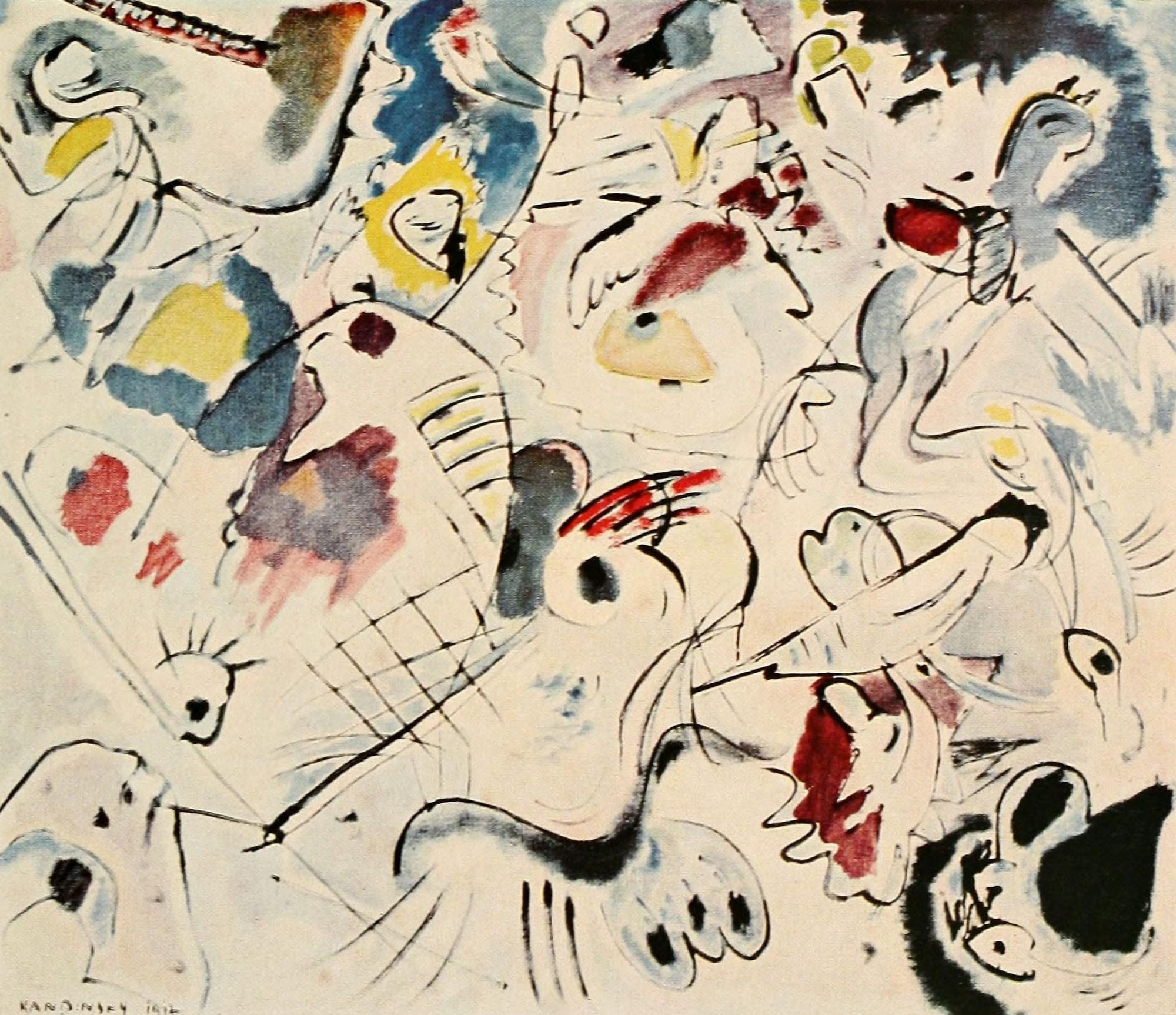 Posterazzi Sketch 160a 1912 Canvas Art - Wassily Kandinsky (24 x 36)