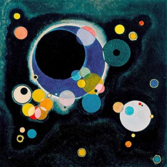 Posterazzi Sketch for Several Circles Canvas Art - Wassily Kandinsky (24 x 24)