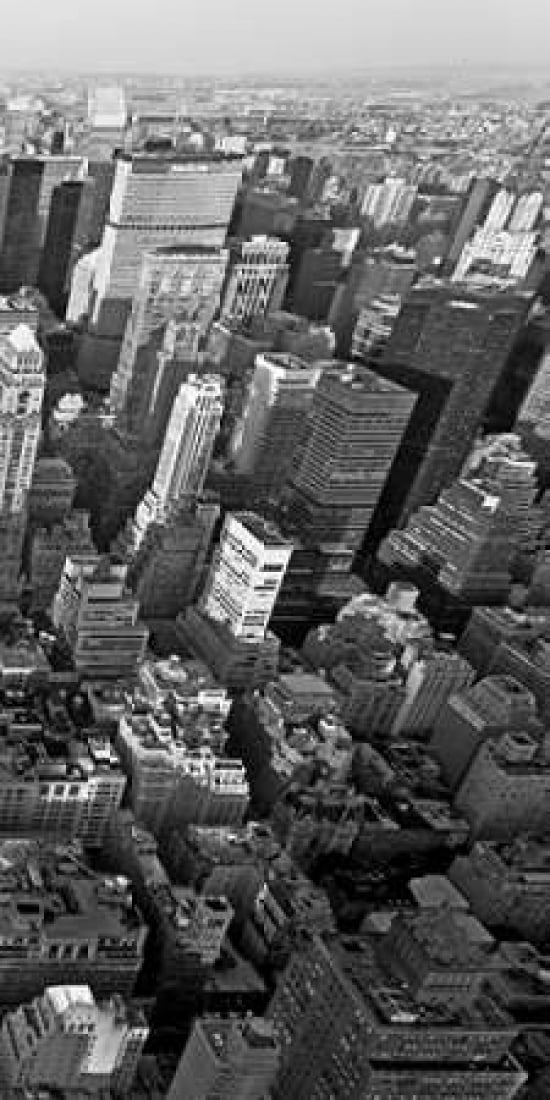 Posterazzi Skyscrapers in Manhattan III Canvas Art - Vadim Ratsenskiy (10 x 20)