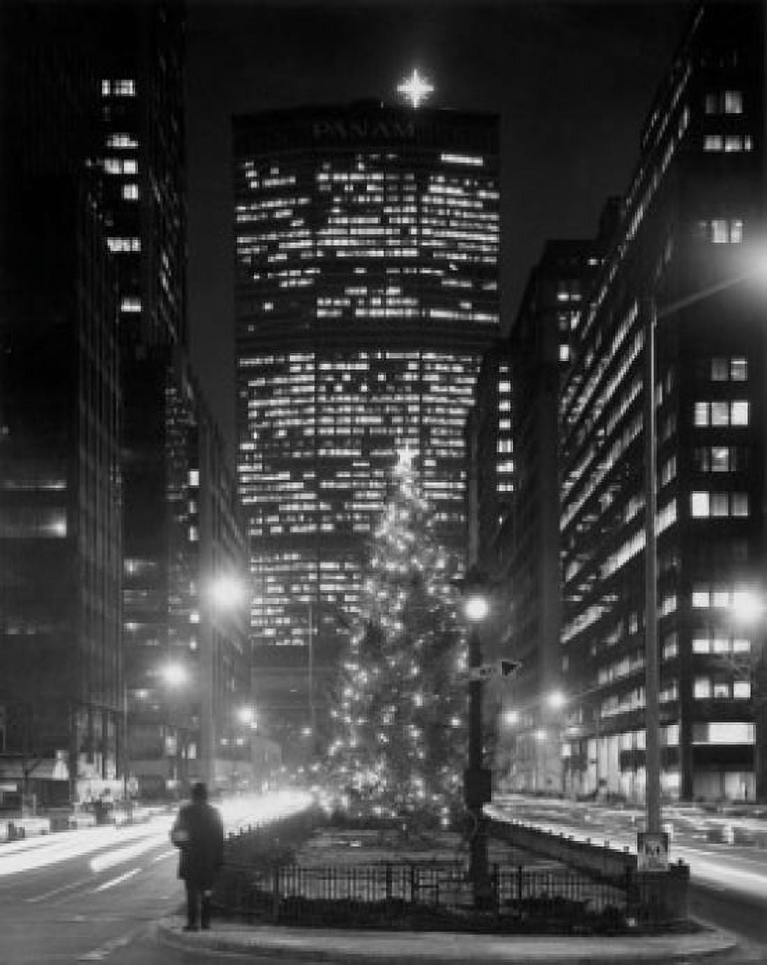 Posterazzi Skyscrapers lit up at night Park Avenue Manhattan New York City New York USA Canvas Art - (24 x 36)