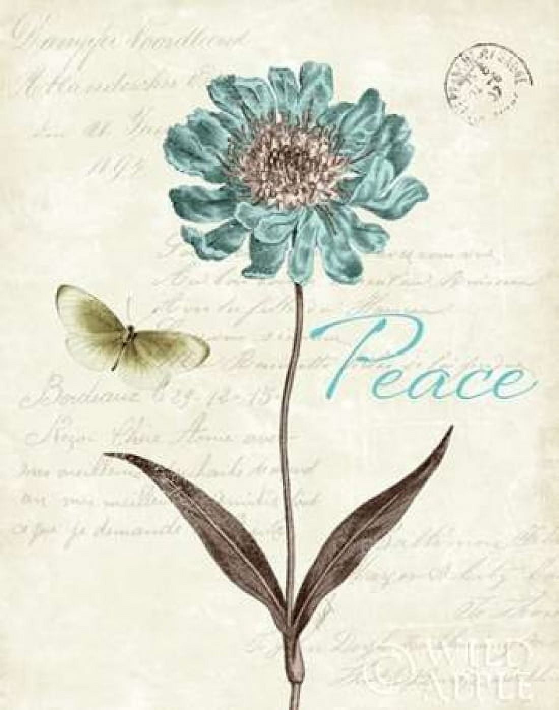 Posterazzi Slated Blue IV Canvas Art - Katie Pertiet (22 x 28)