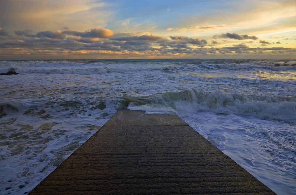 Posterazzi Slipway at Stage Cove Near Bunmahon The Copper Coast County Waterford Ireland v Canvas Art - George Munday Design Pics (38 x 24)