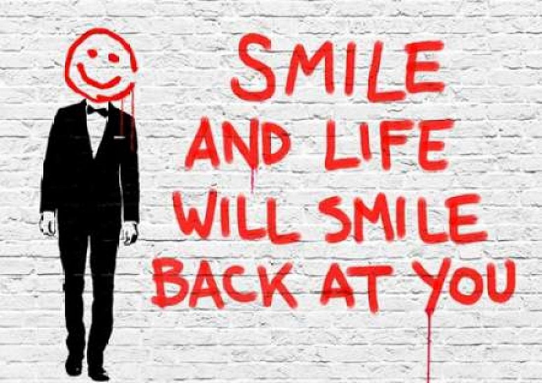 Posterazzi Smile Canvas Art - Masterfunk collective (20 x 28)