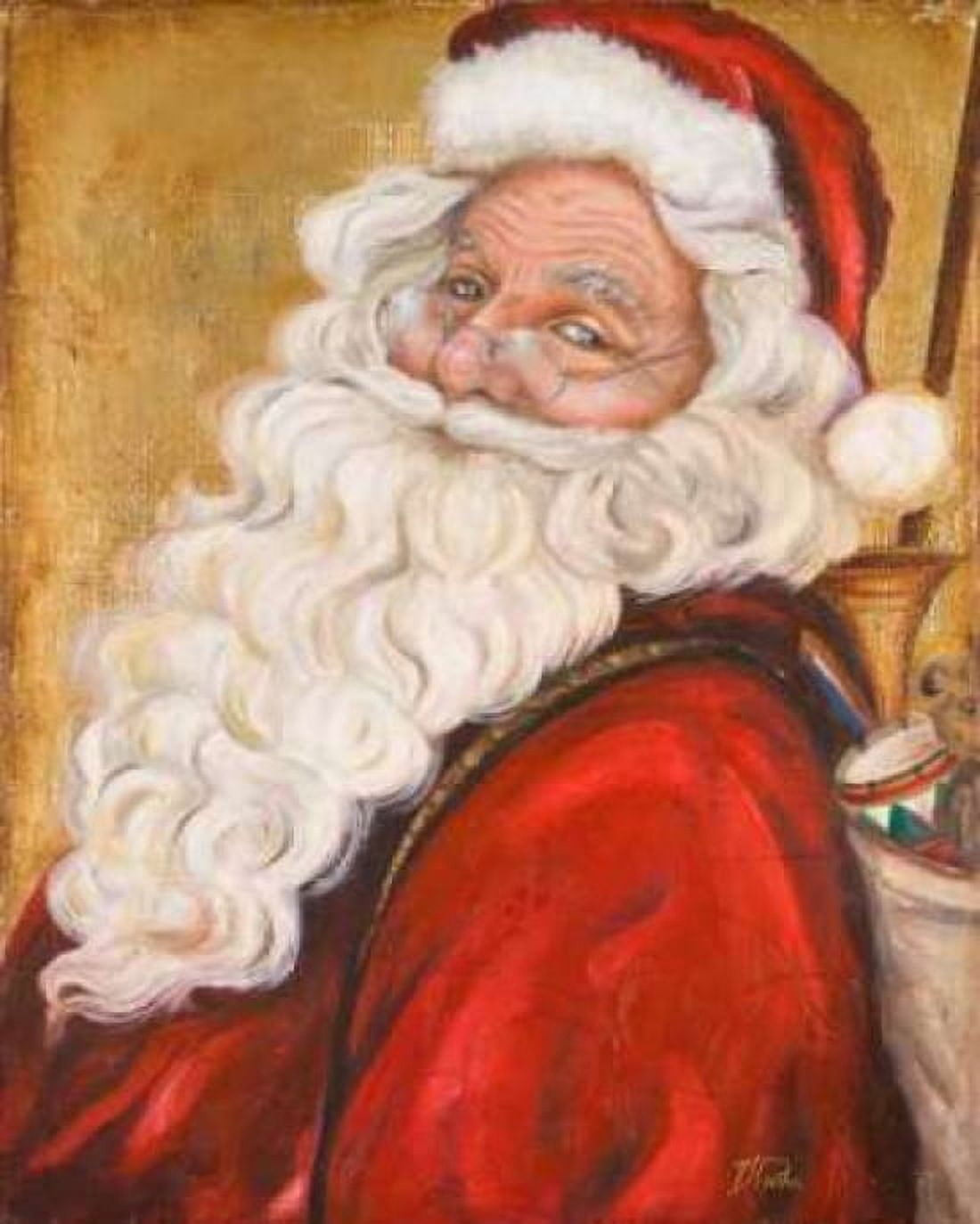 Posterazzi Smiling Santa Canvas Art - Patricia Pinto (24 x 30)