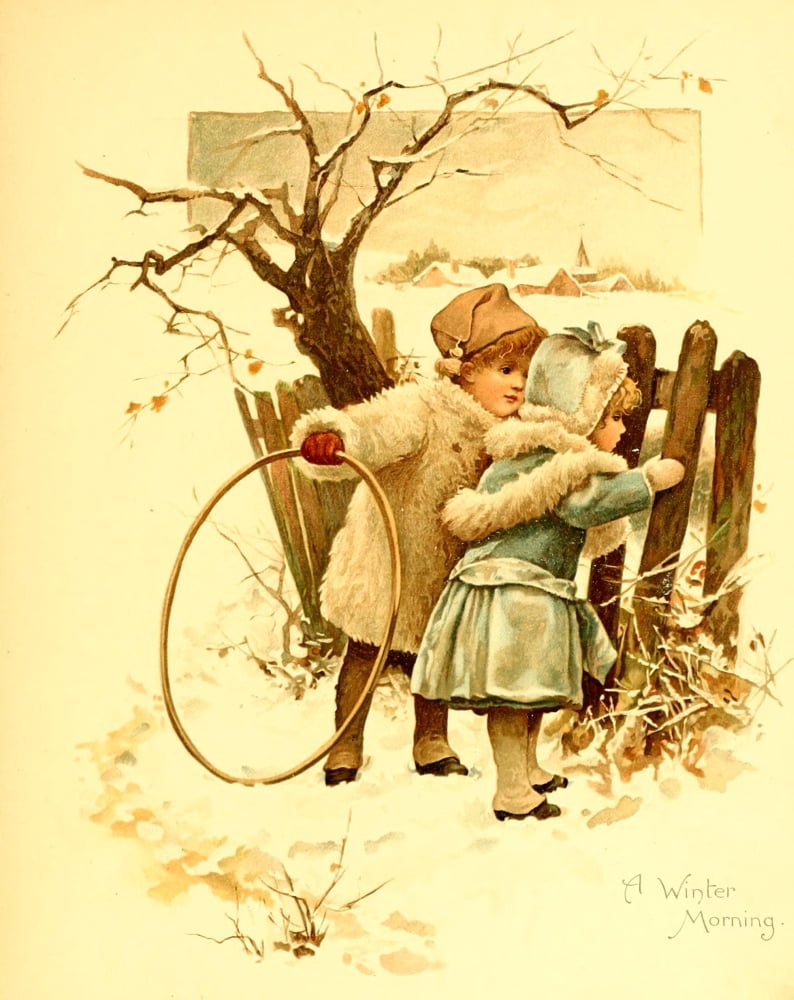 Posterazzi Snowflakes c1891 A Winter Morning Canvas Art - Harriet Bennett (24 x 36)