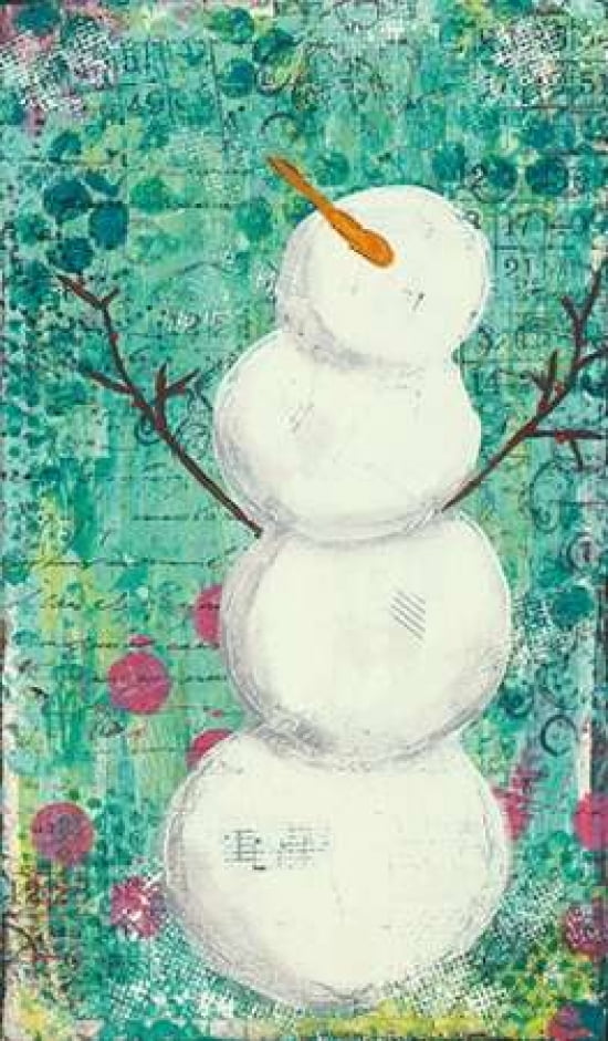 Posterazzi Snowman Canvas Art - Cassandra Cushman (24 x 36)