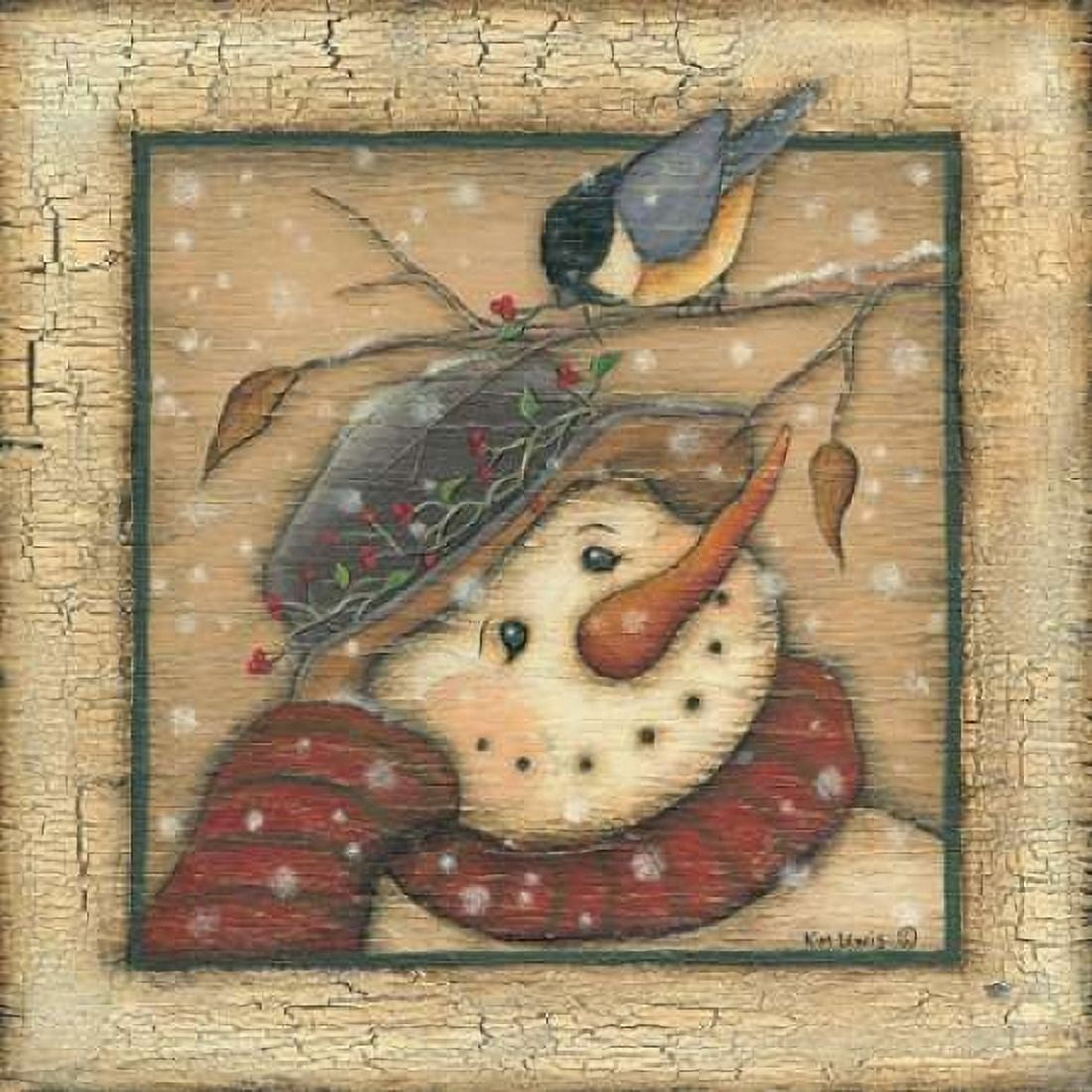 Posterazzi Snowman I Canvas Art - Kim Lewis (24 x 24)