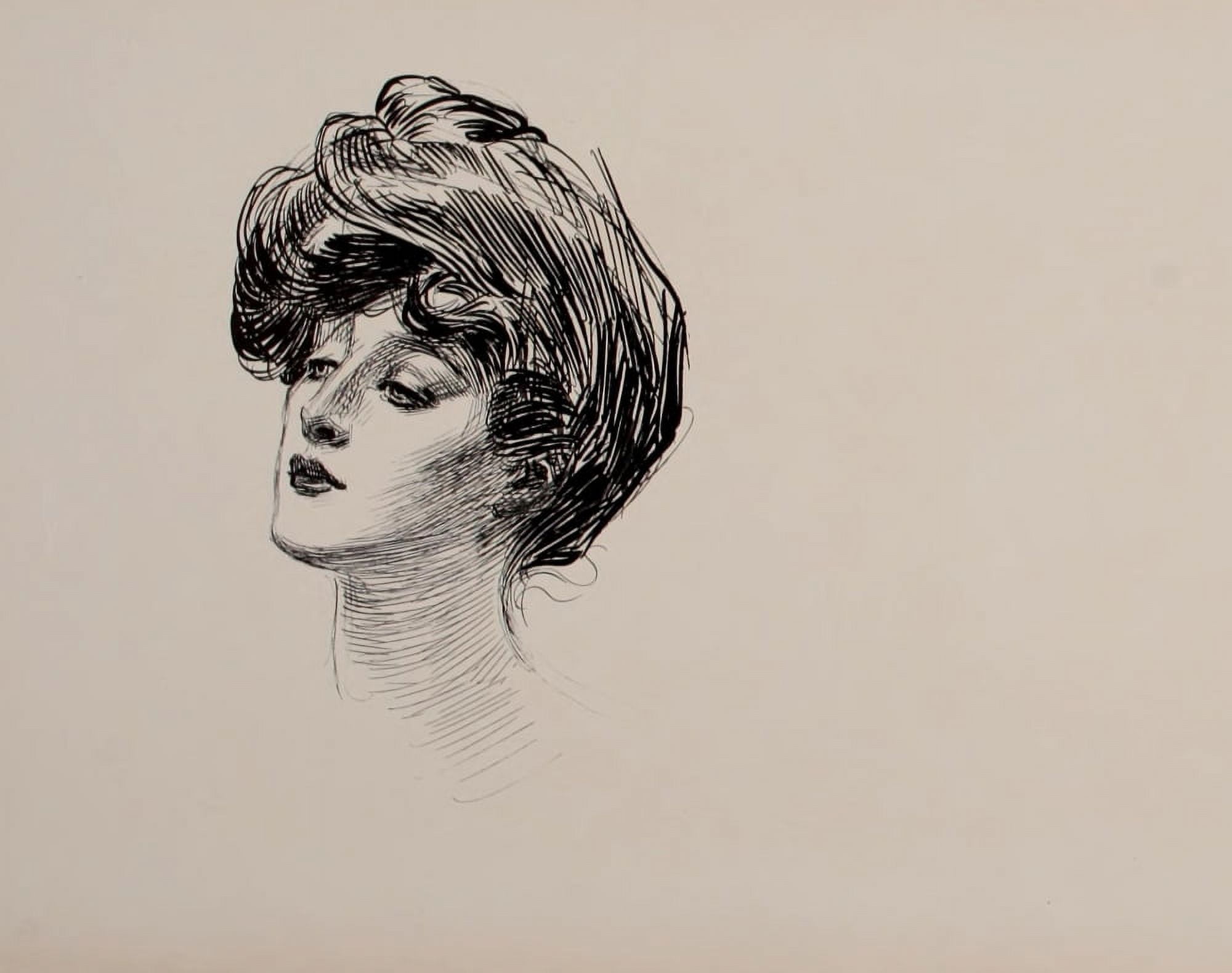 Posterazzi Social Ladder 1902 Woman 10 Canvas Art - Charles Dana Gibson (24 x 36)