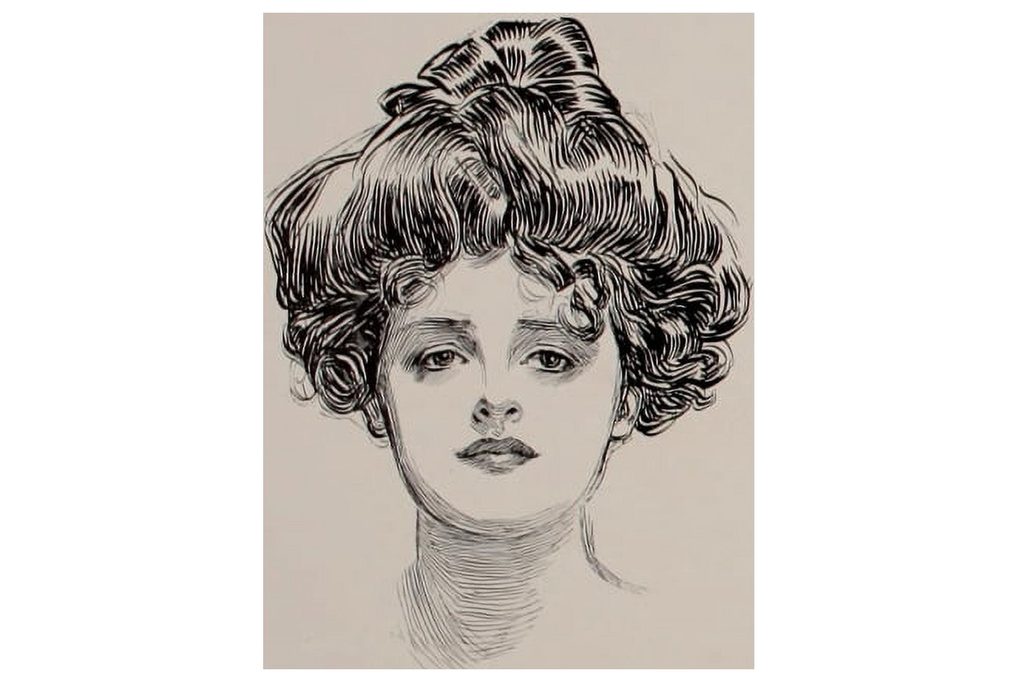 Posterazzi Social Ladder 1902 Woman 11 Canvas Art - Charles Dana Gibson (24 x 36)