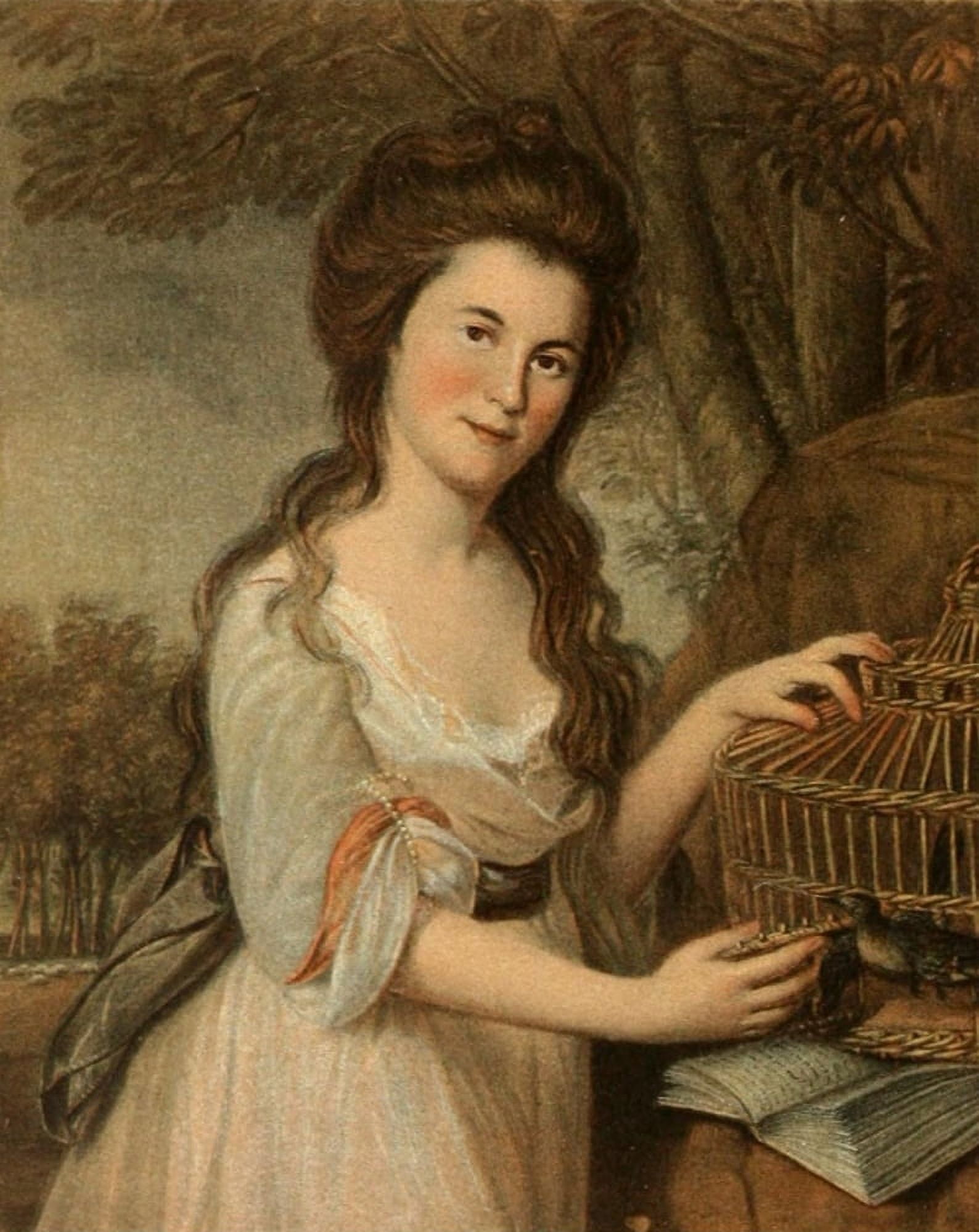 Posterazzi Social life in the early republic 1902 Mrs Richard Gittings Canvas Art - Charles W Peale (24 x 36)