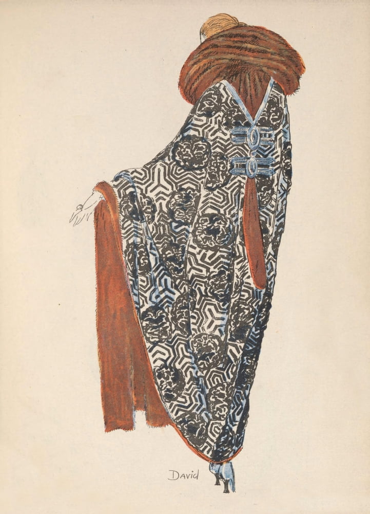 Posterazzi Soeurs David Gazette du Bon Ton 1922 Zibeline & Matelasse de Soie Canvas Art - Soeurs David (24 x 36)