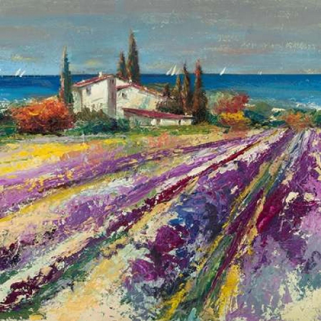 Posterazzi Sognando la Provenza Canvas Art - Luigi Florio (24 x 24)