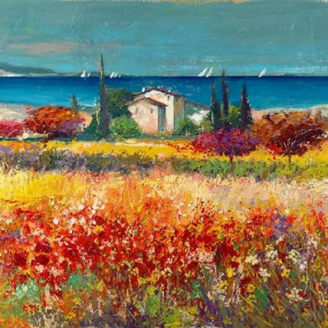 Posterazzi Sogno mediterraneo Canvas Art - Luigi Florio (24 x 24)