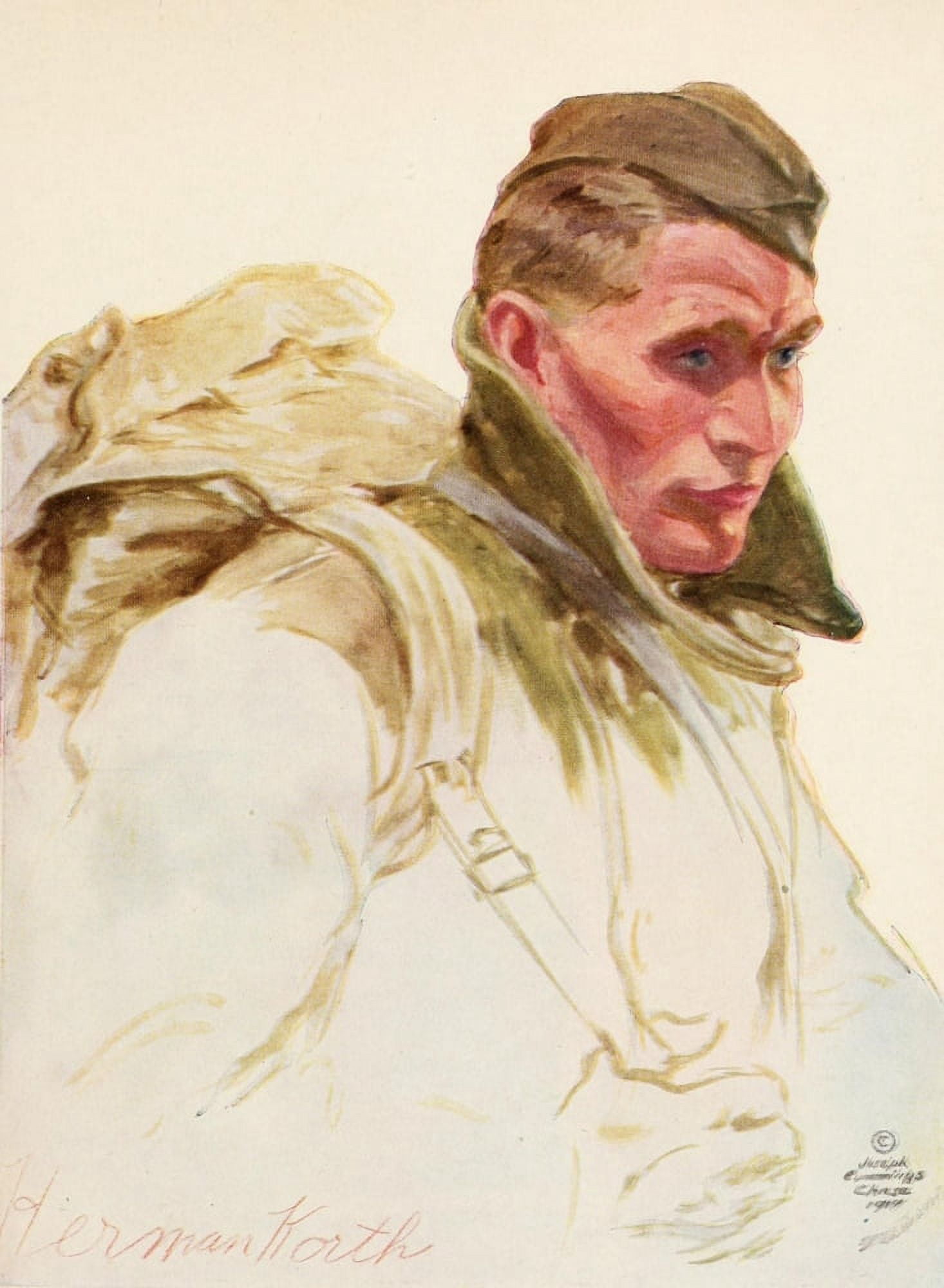 Posterazzi Soldiers All 1920 Herman Korth Canvas Art - J Cummings Chase (24 x 36)