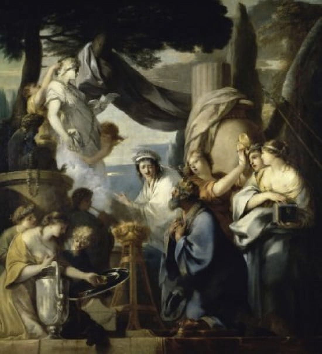 Posterazzi Solomons Idolatry  Sebastien Bourdon (1616-1671French)  Musee du Louvre Paris Canvas Art - Sebastien Bourdon (24 x 36)