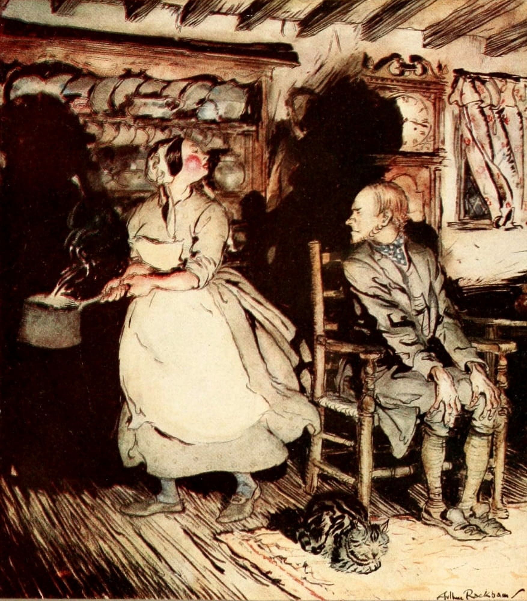 Posterazzi Some British Ballads 1918 Bar the door Canvas Art - A Rackham (24 x 36)