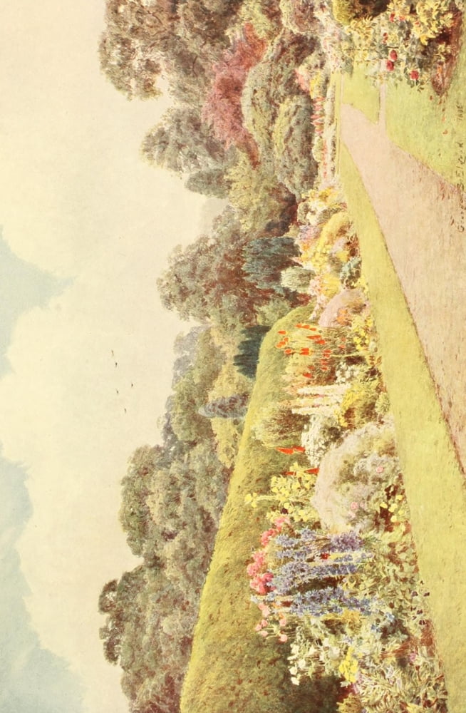 Posterazzi Some English Gardens 1904 Auchincruive Canvas Art - George S Elgood (24 x 36)