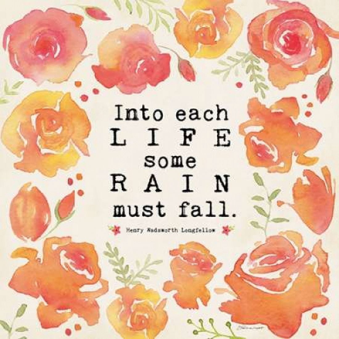 Posterazzi Some Rain Canvas Art - Stephanie Marrott (24 x 24)
