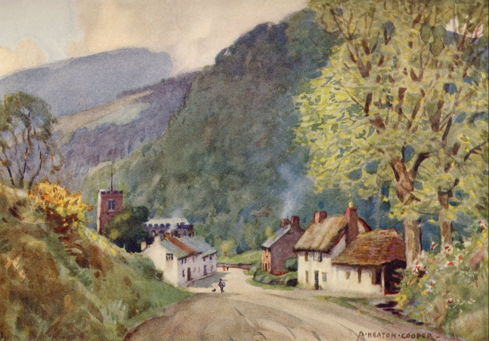 Posterazzi Somerset 1927 Crowcombe (in the Quantocks) Canvas Art - Alfred Heaton Cooper (24 x 36)